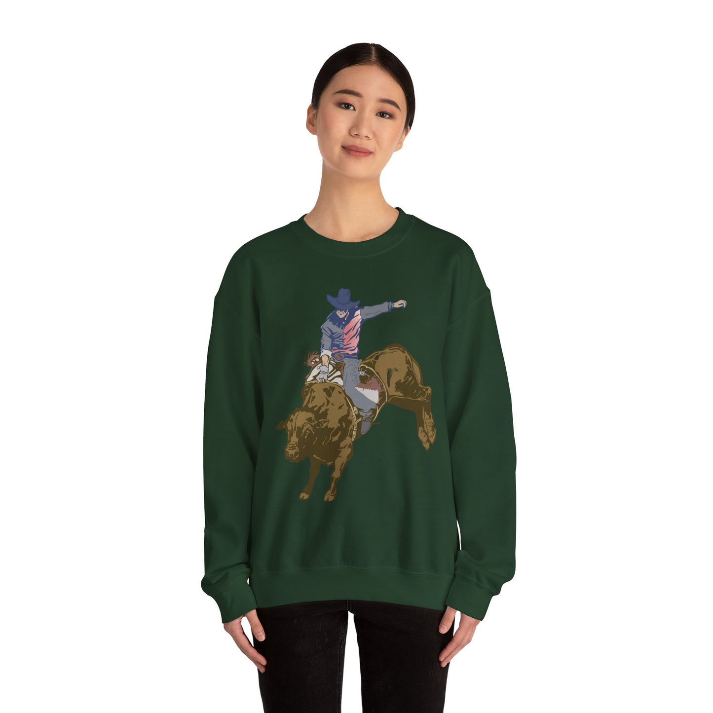 Crewneck Sweatshirt - Cowboy - Rodeo