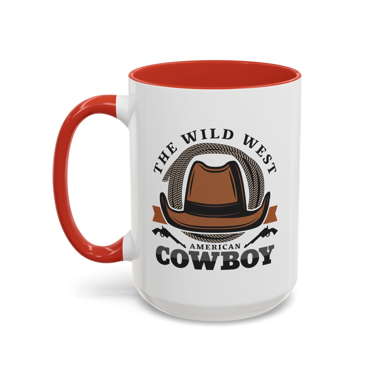 Accent Coffee Mug (11, 15oz) - The Wild West - American Cowboy
