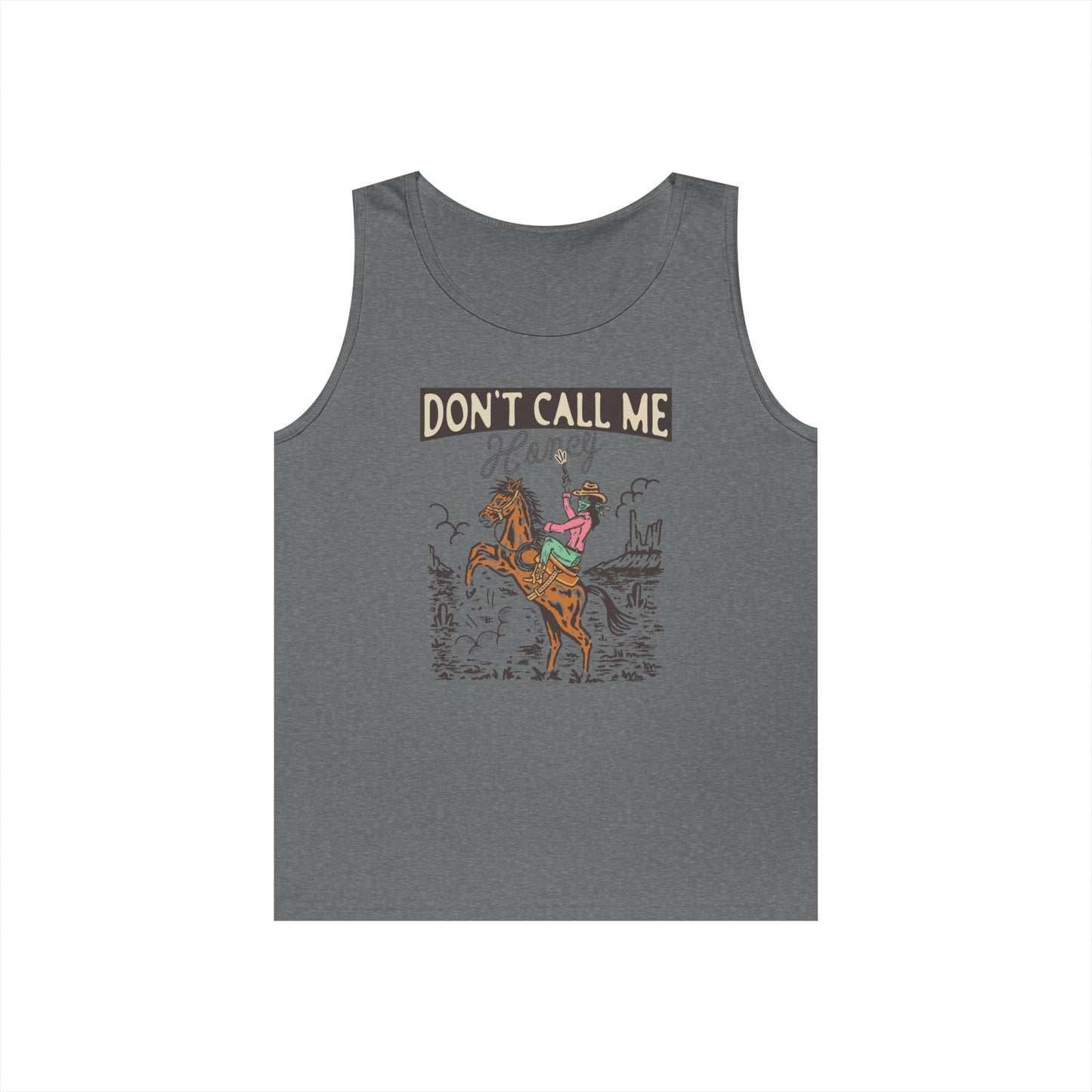 Unisex Heavy Cotton Tank Top - Cowgirl Rodeo Western - Dont Call Me Honey