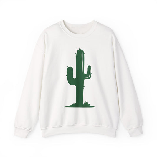 Crewneck Sweatshirt - Green Western Cactus X 300