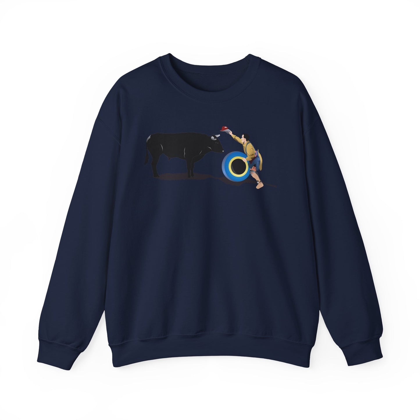 Crewneck Sweatshirt - Clown and Bull