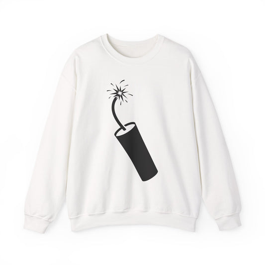 Crewneck Sweatshirt - Dynamite Stick w Burng Fuse X 300