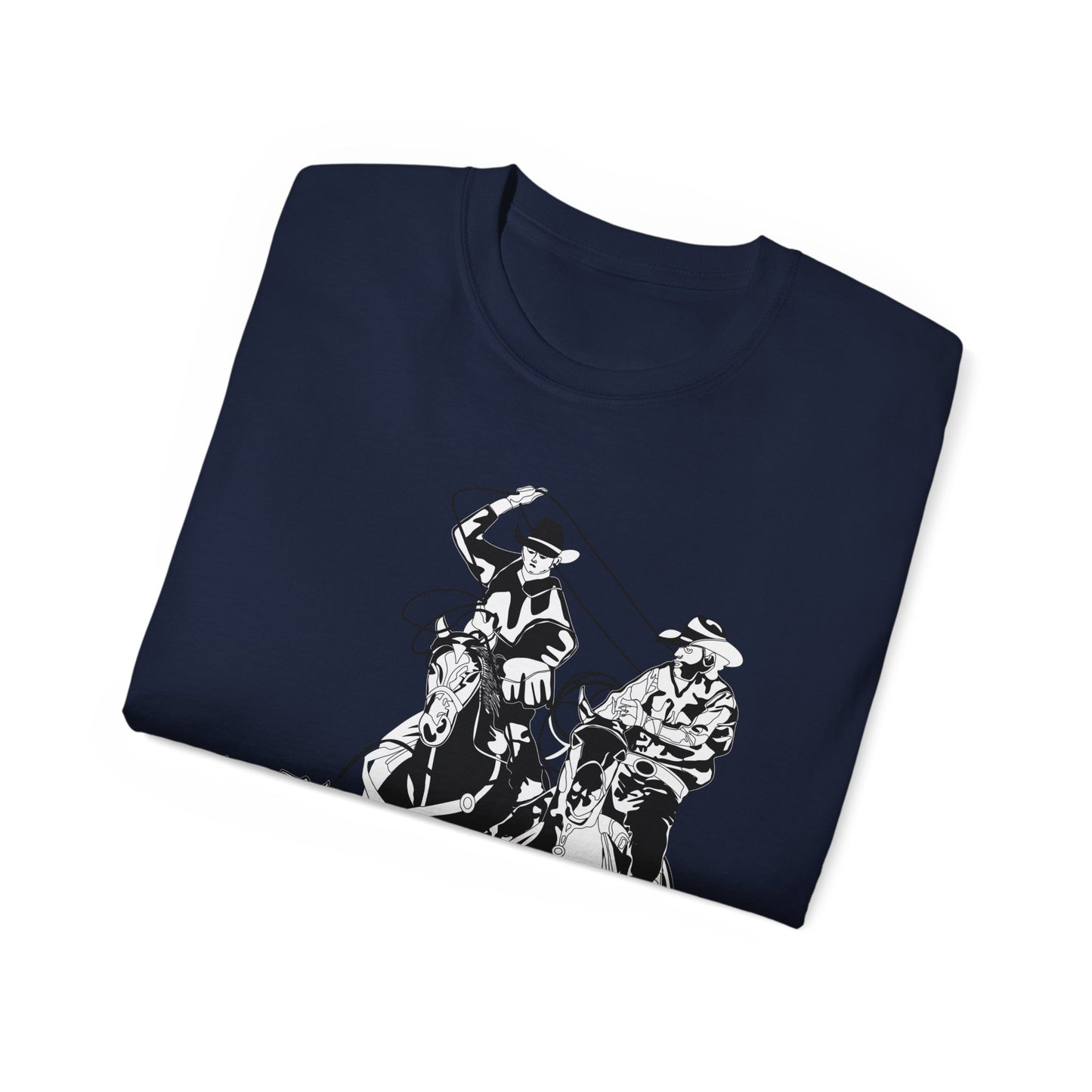Unisex Ultra Cotton Tee - California Rodeo - Salinas Team Roping - BW
