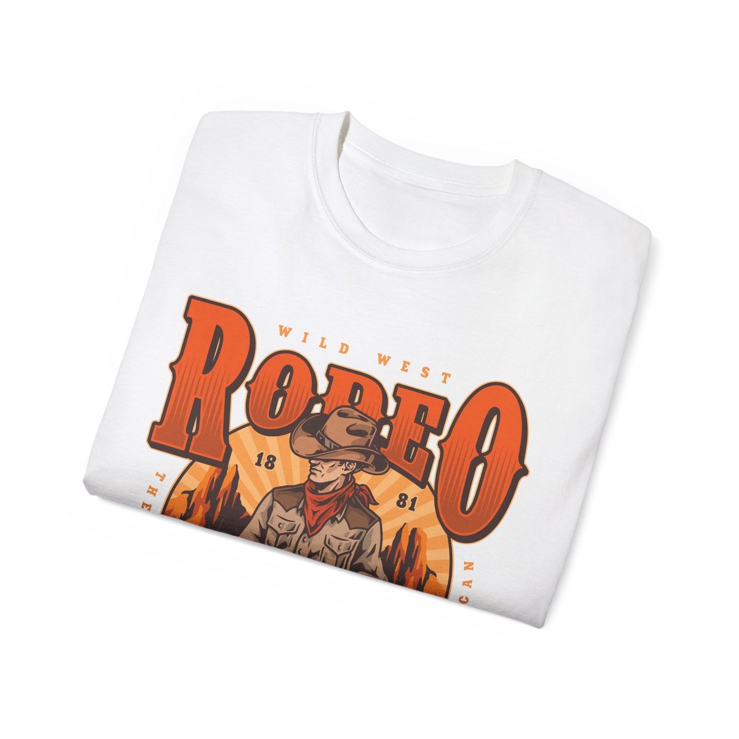 Unisex Ultra Cotton Tee - Wild West Rodeo - True American - The Wild West At Its Best