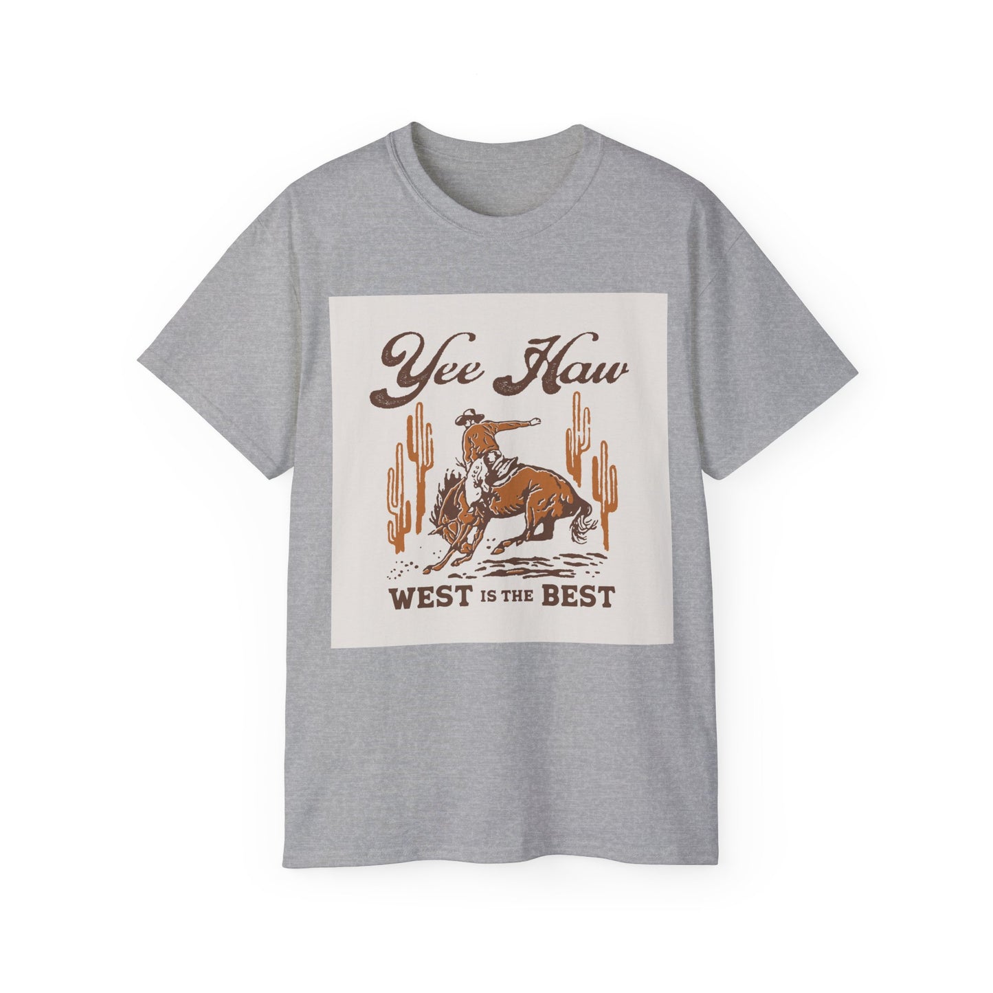 Unisex Ultra Cotton Tee - Wild West Cowboy - Yee Haw