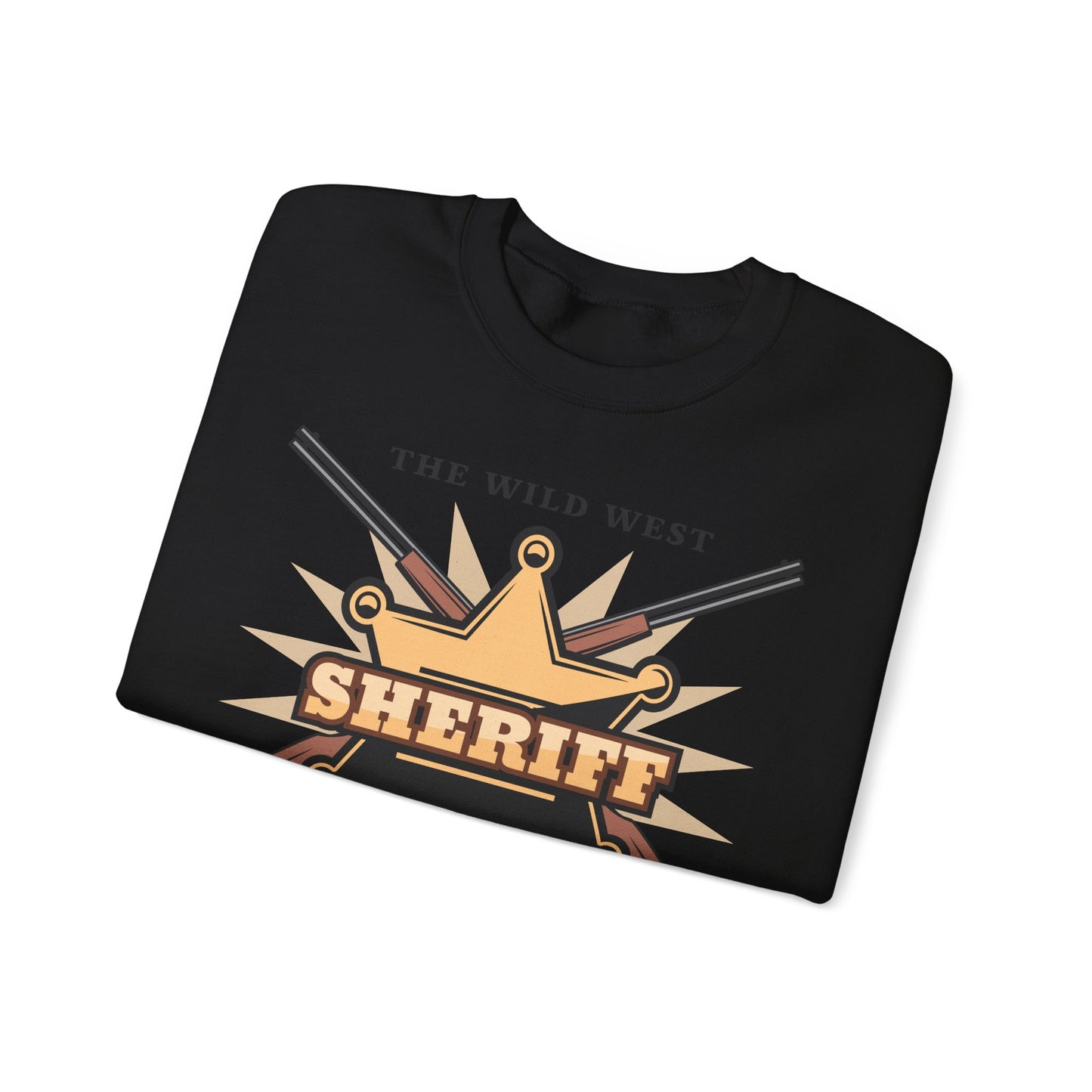 Crewneck Sweatshirt - Western Cowboy - The Wild West - Sheriff Department