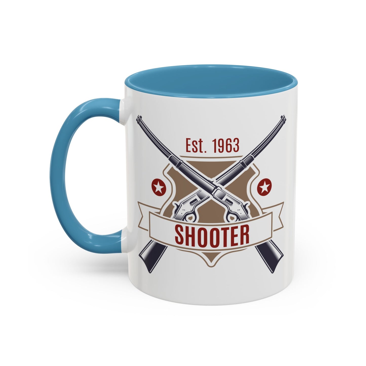 Accent Coffee Mug (11, 15oz) - Shooter - Revolver