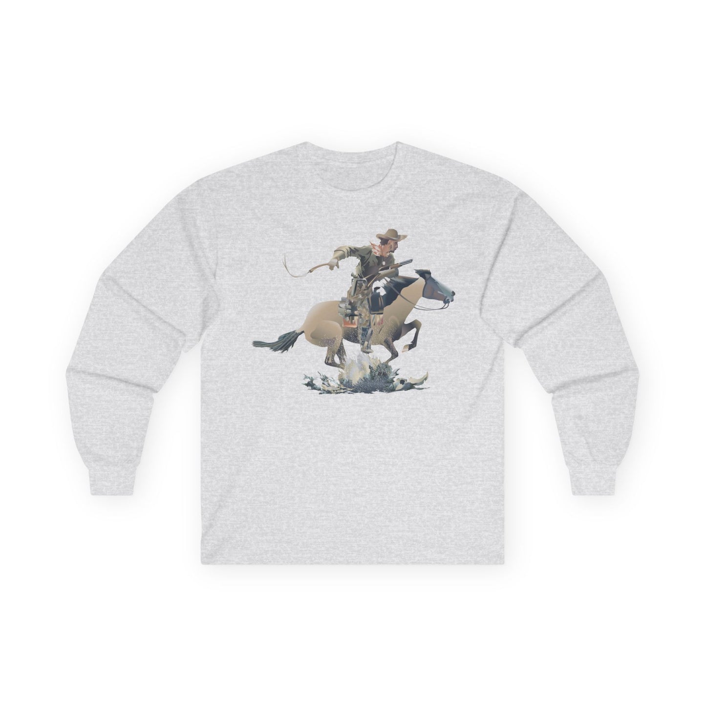 Unisex Ultra Cotton Long Sleeve Tee - COWBOY