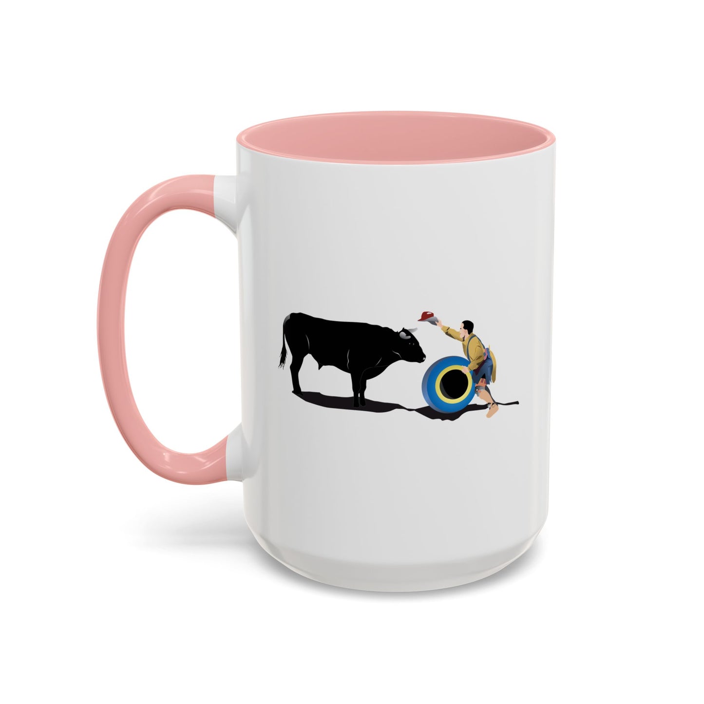 Accent Coffee Mug (11, 15oz) - Clown and Bull