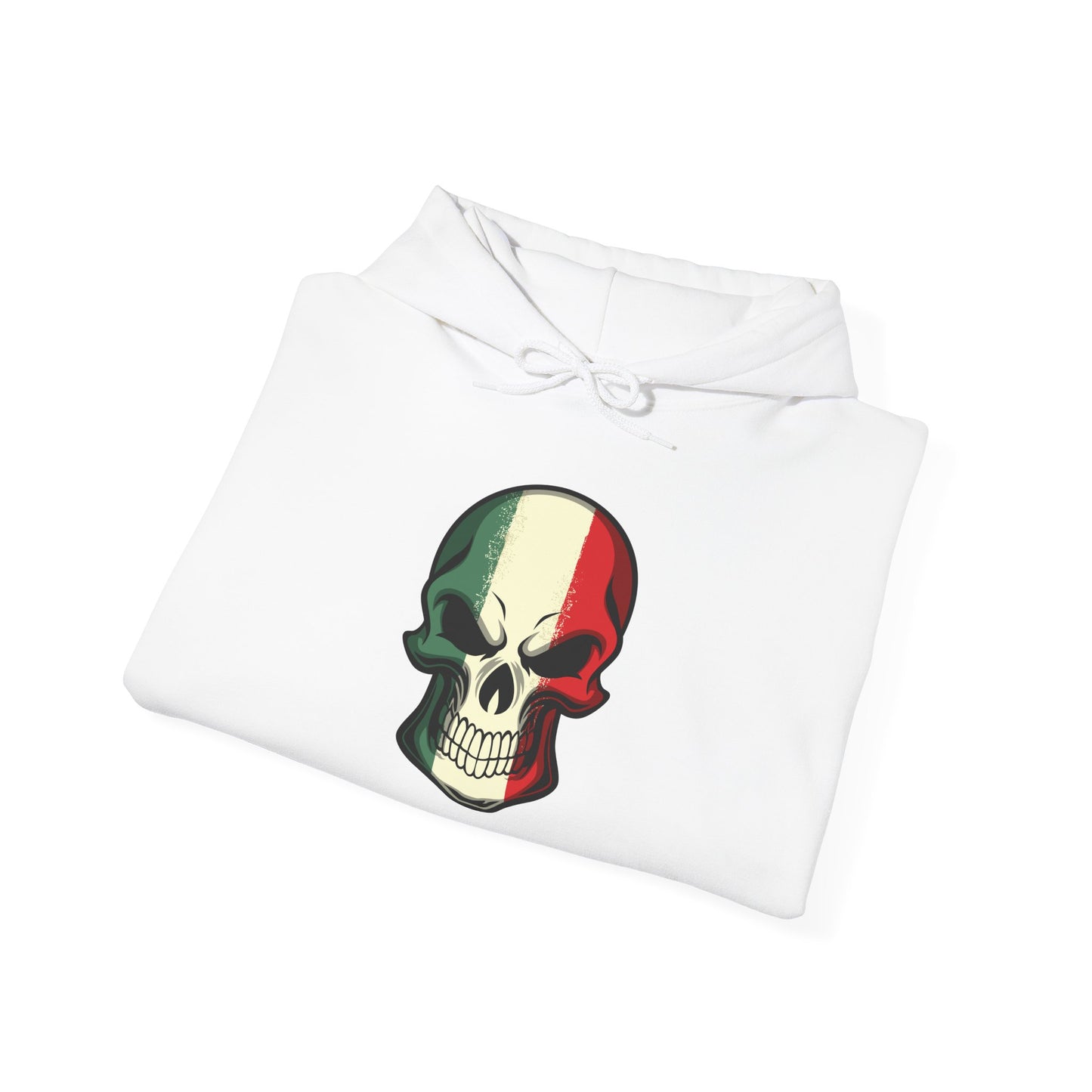 Unisex Hoodie - Red White Green Skull