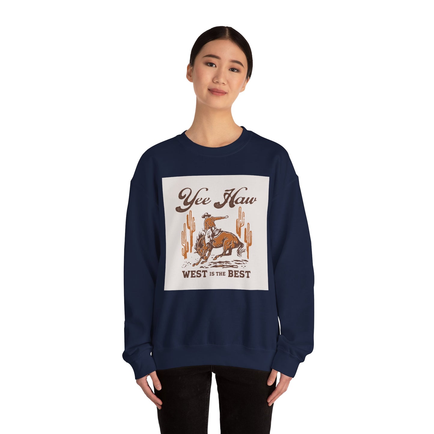 Crewneck Sweatshirt - Wild West Cowboy - Yee Haw