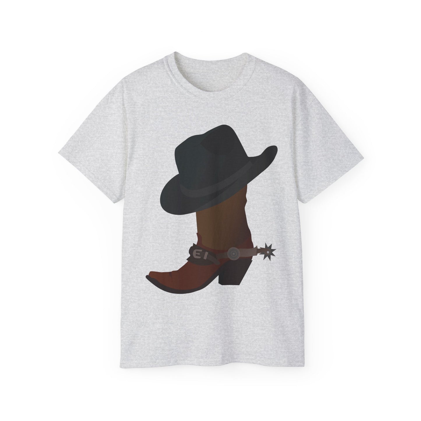 Unisex Ultra Cotton Tee - Rodeo - Boots and Hat and Spurs