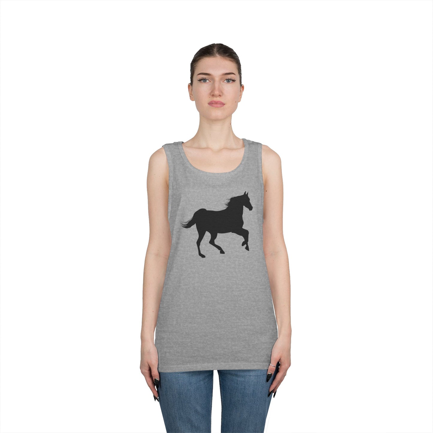 Unisex Heavy Cotton Tank Top - Wild Horse - Prancing X 300