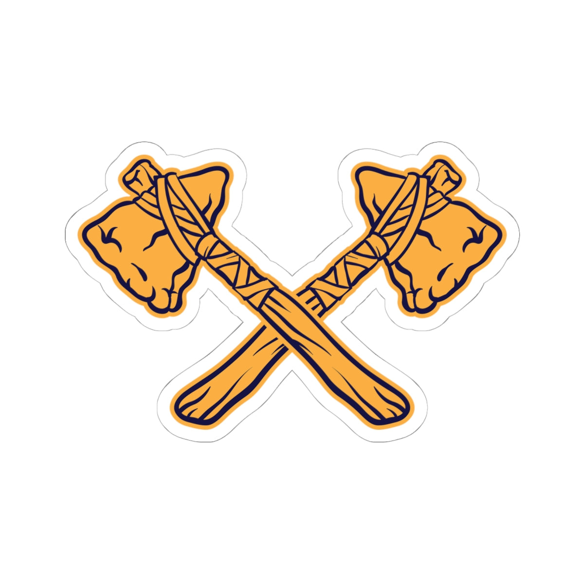 Kiss-Cut Stickers - Crossed Tomahawks