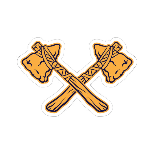 Kiss-Cut Stickers - Crossed Tomahawks