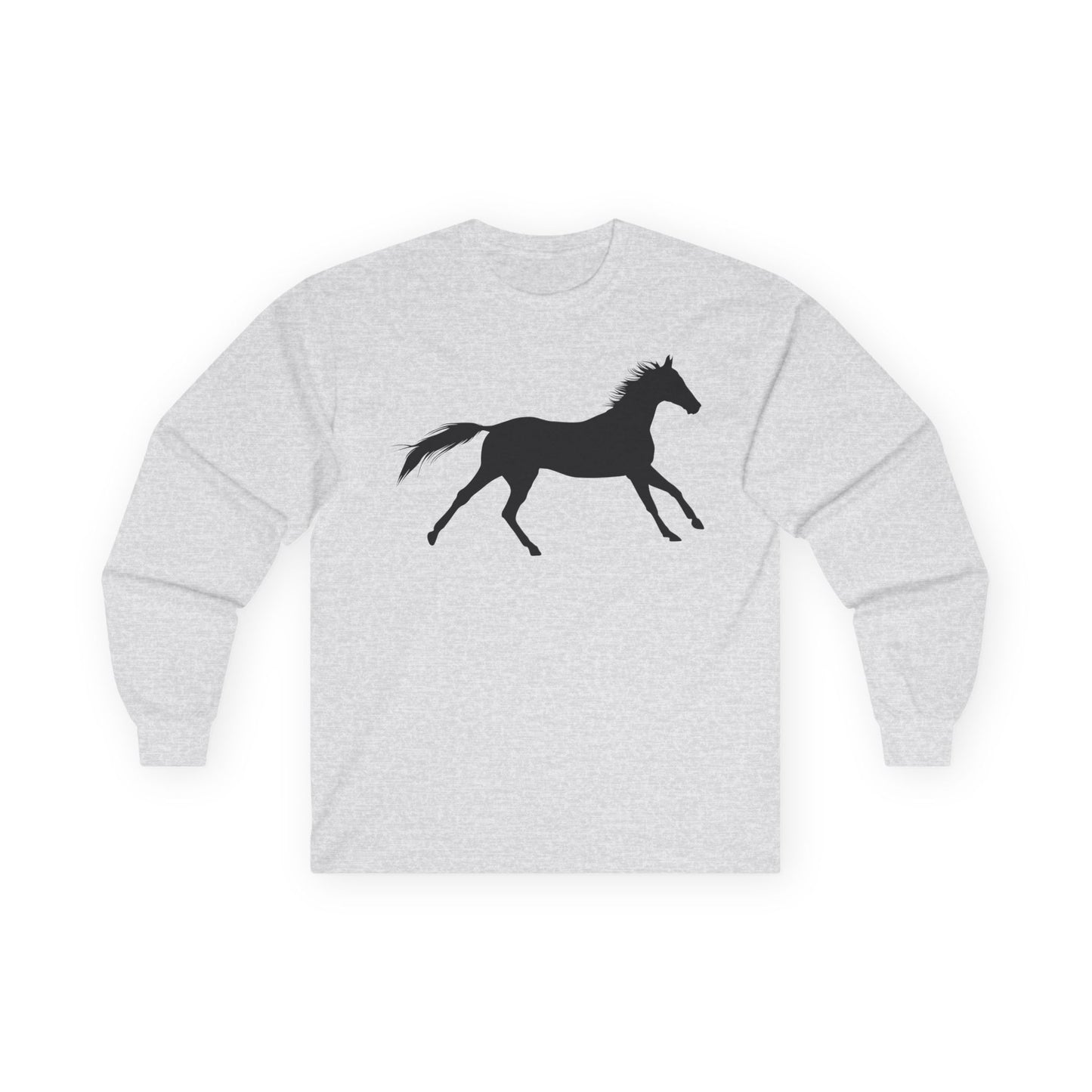 Unisex Ultra Cotton Long Sleeve Tee - Wild Horse - Running X 300