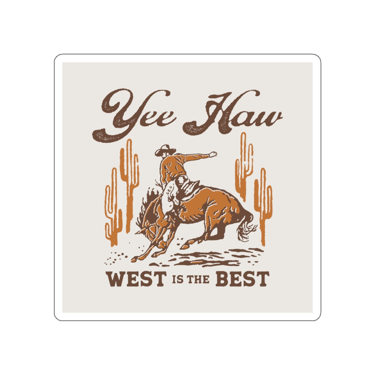 Die-cut stickers - Wild West Cowboy - Yee Haw