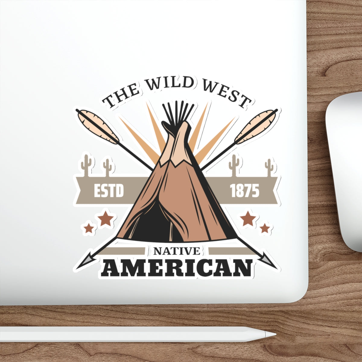 Die-cut stickers - The Wild West - Native American