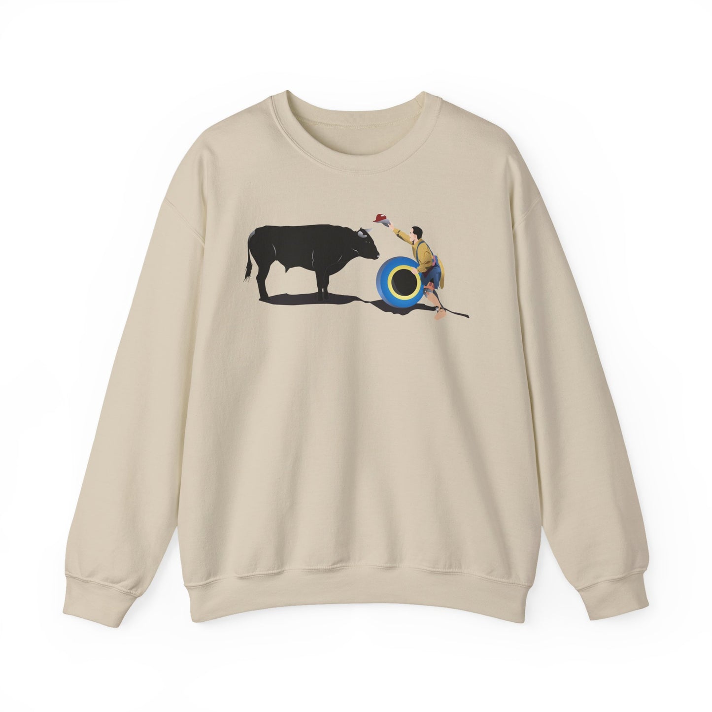 Crewneck Sweatshirt - Clown and Bull