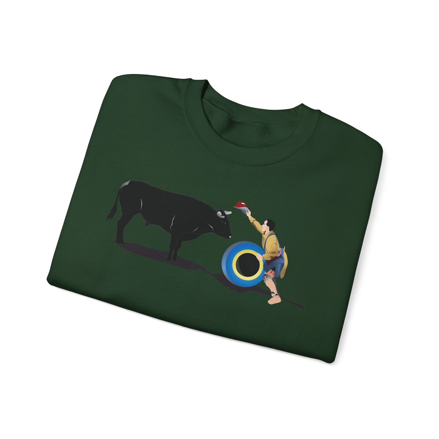 Crewneck Sweatshirt - Clown and Bull