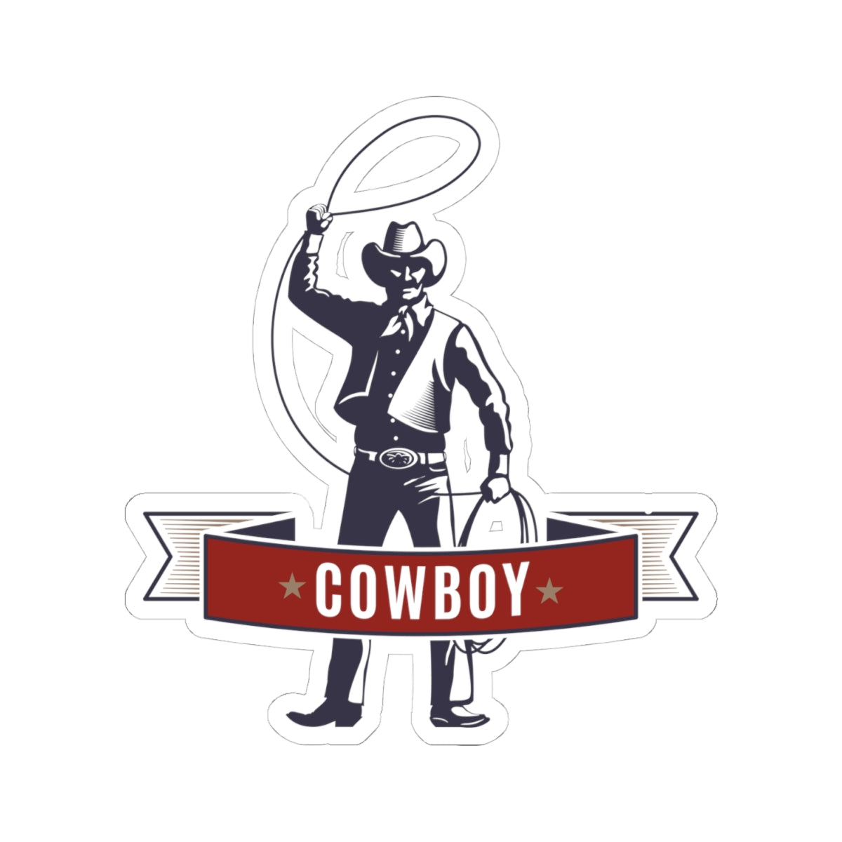 Kiss-Cut Stickers - Cowboy - The Wild West