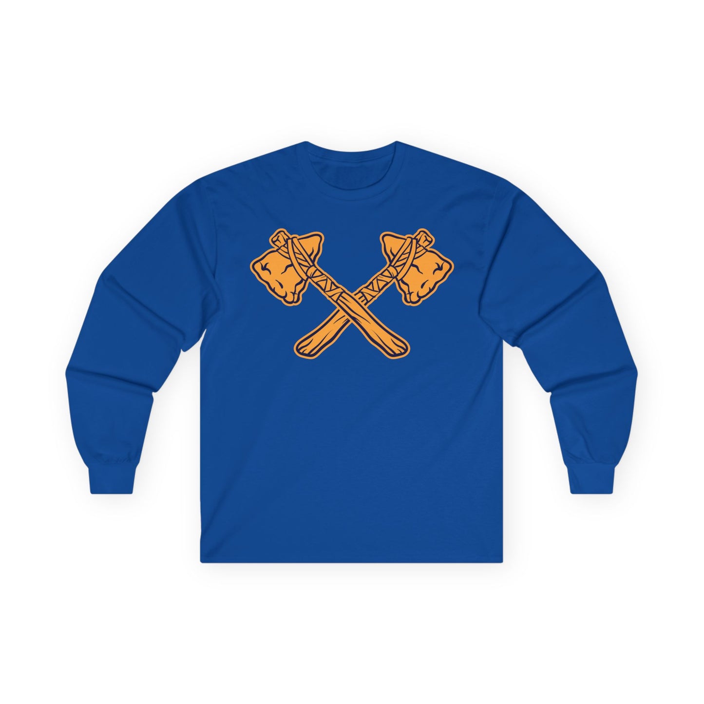 Unisex Ultra Cotton Long Sleeve Tee - Crossed Tomahawks
