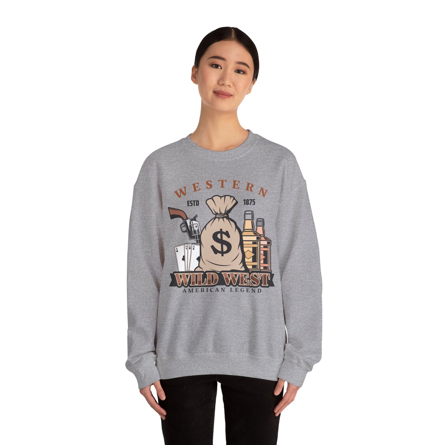 Crewneck Sweatshirt - Western - Wild West - American Legend