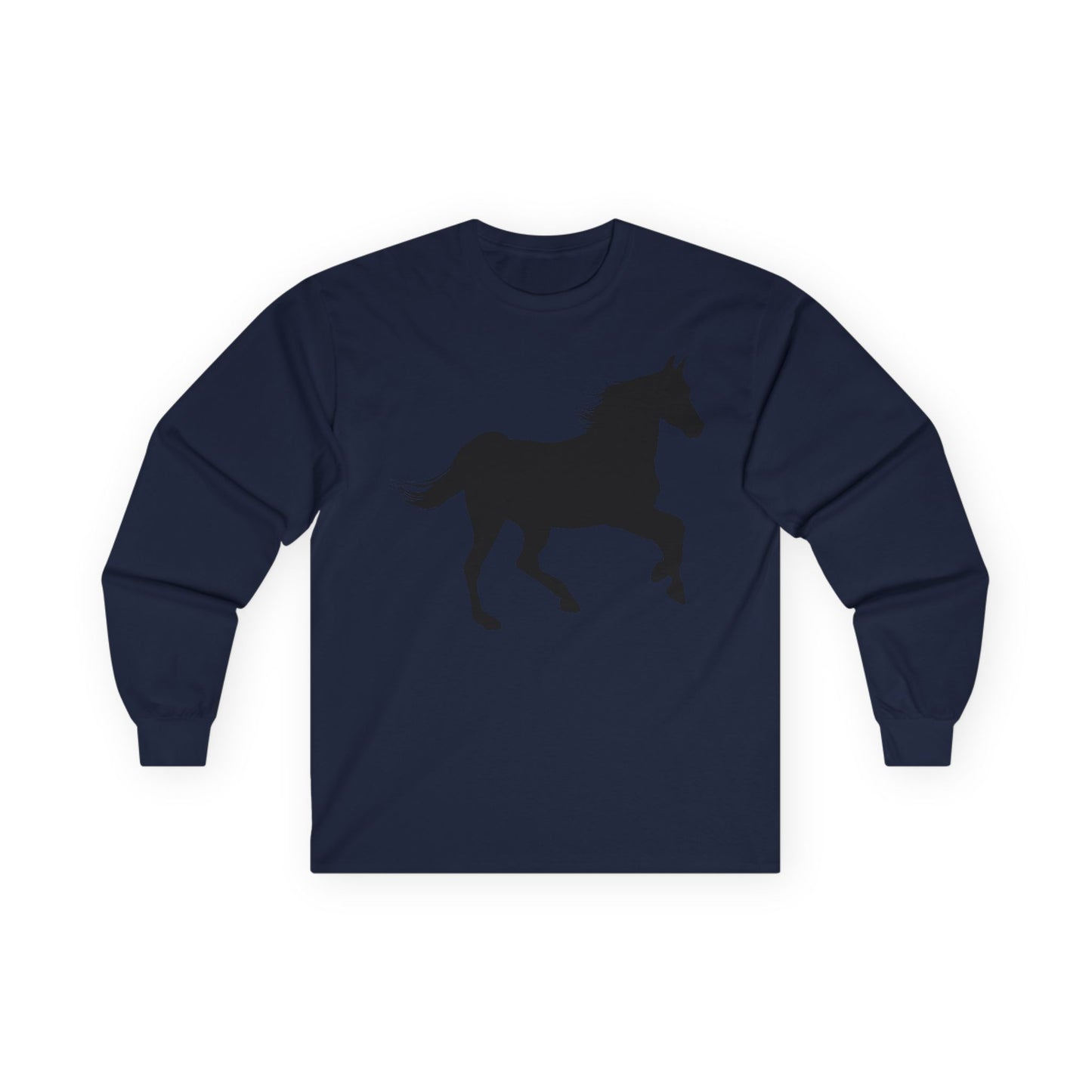 Unisex Ultra Cotton Long Sleeve Tee - Wild Horse - Prancing X 300