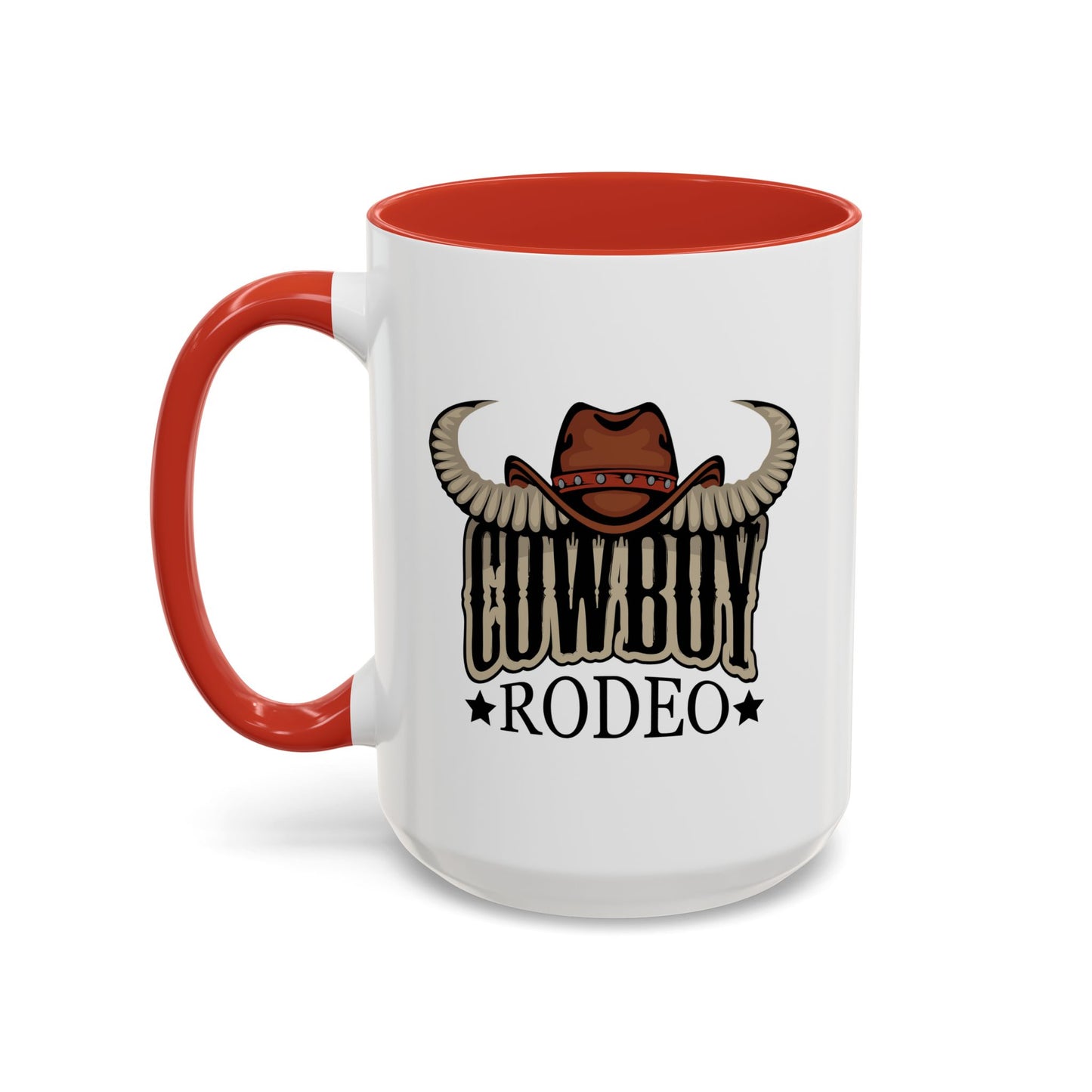 Accent Coffee Mug (11, 15oz) - Cowboy Rodeo - Horn