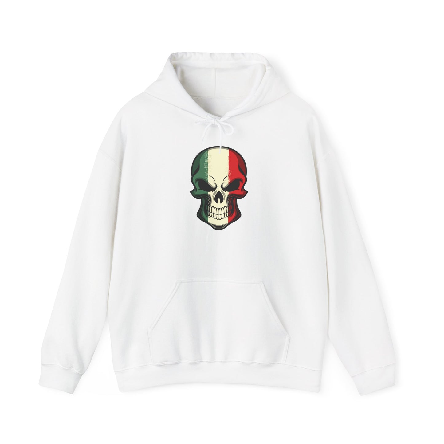 Unisex Hoodie - Red White Green Skull