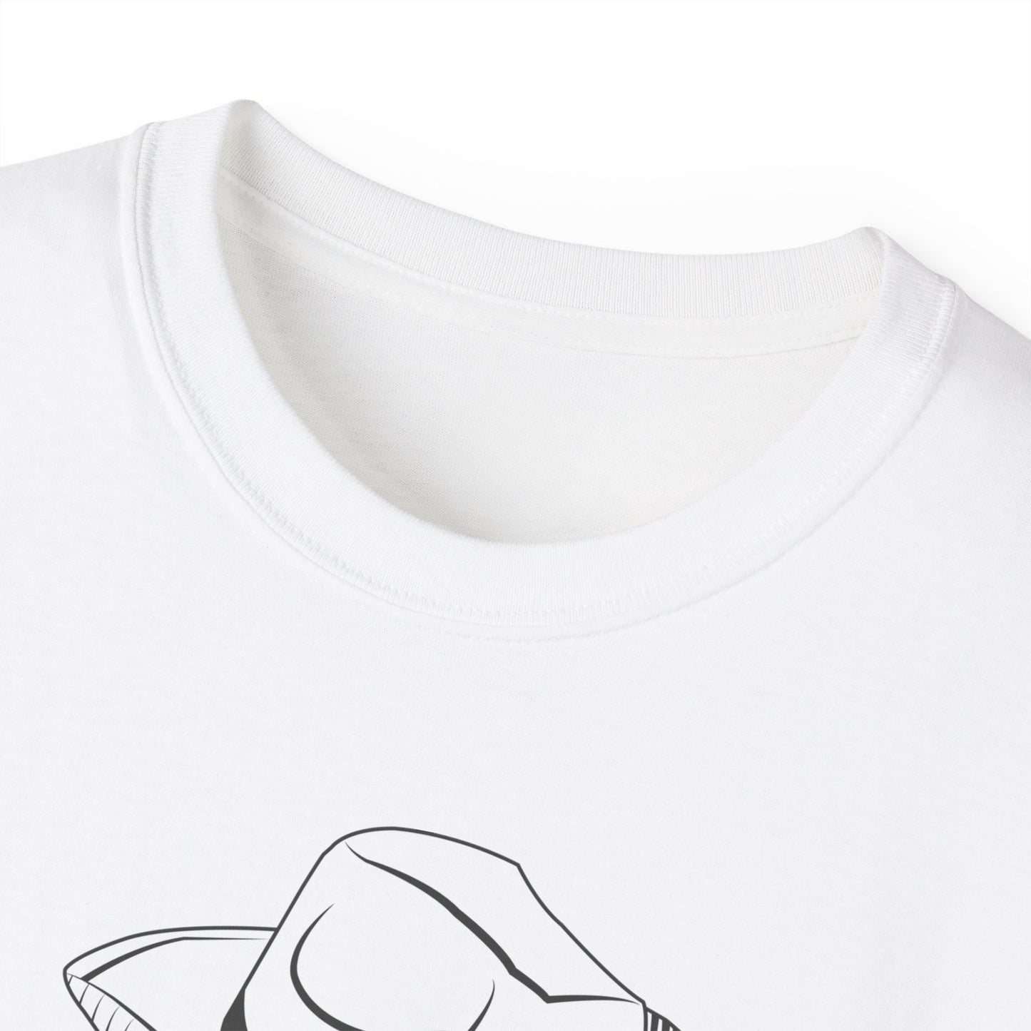 Unisex Ultra Cotton Tee - Vintage Cowboy w Rifles and Hat