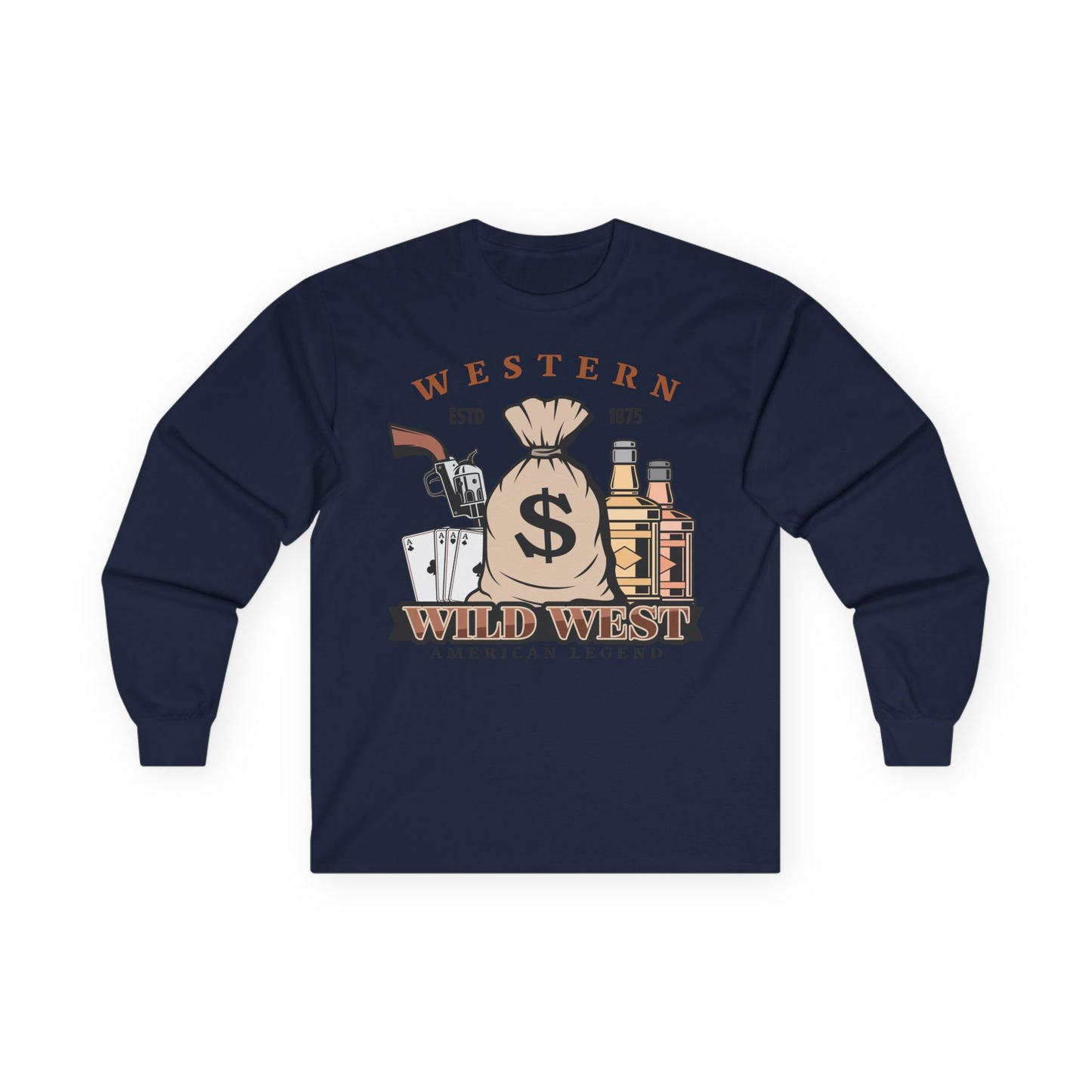 Unisex Ultra Cotton Long Sleeve Tee - Western - Wild West - American Legend