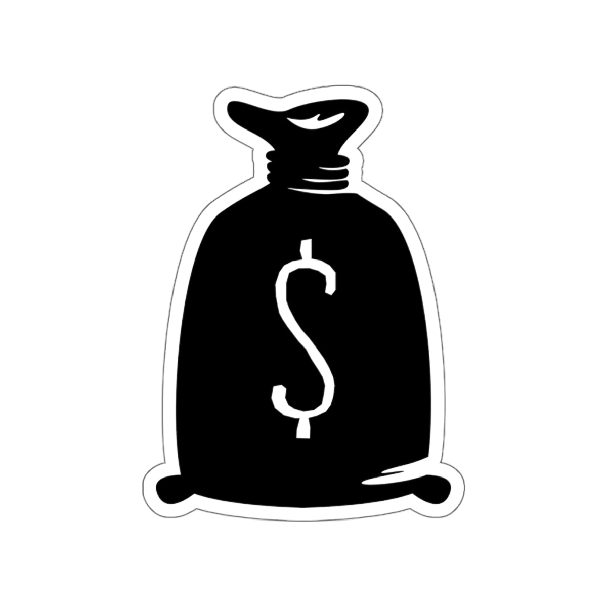 Die-cut stickers - Bank Money Bag X 300