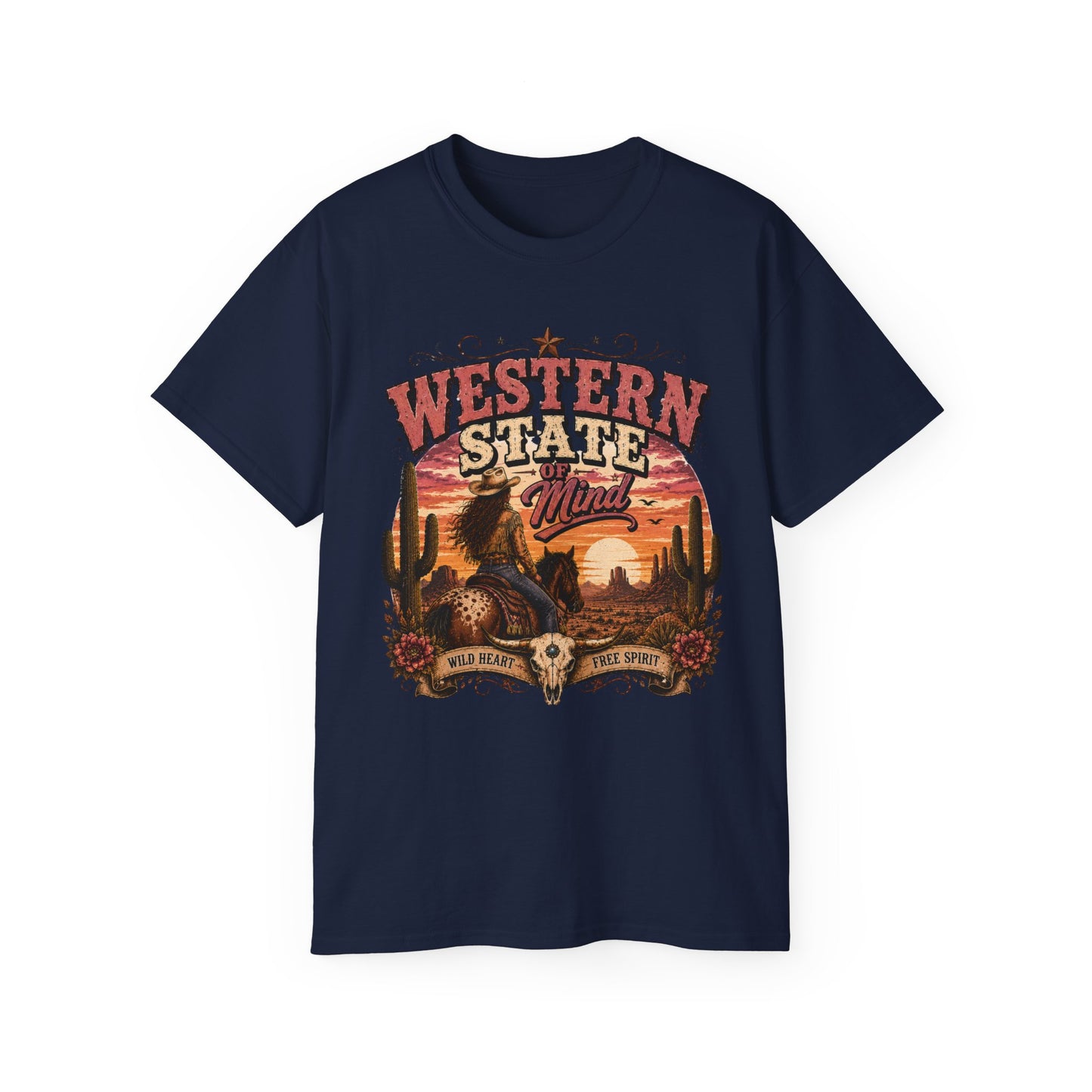 T-Shirt - Western spirit at sunset
