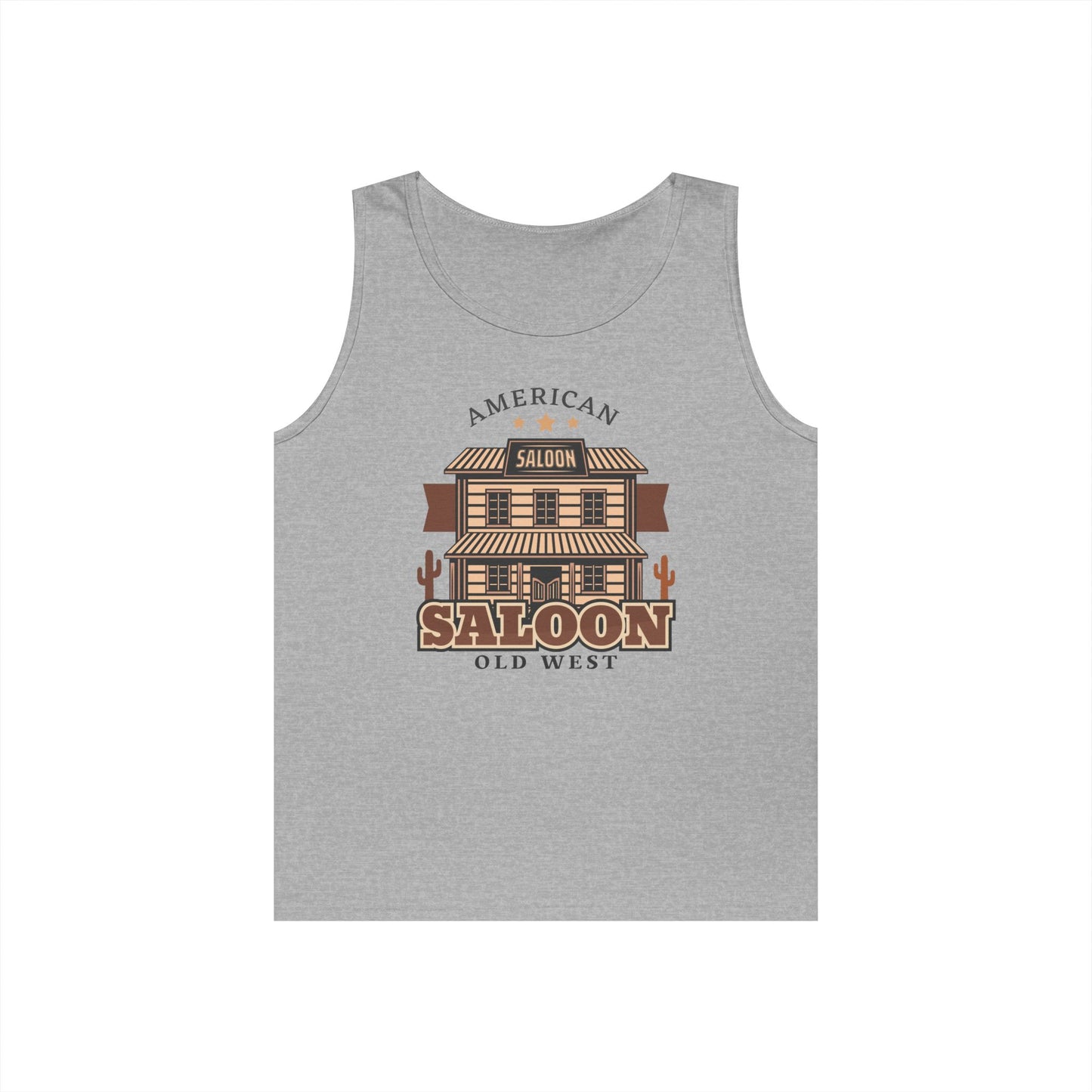Unisex Heavy Cotton Tank Top - American Cowboy - Saloon - Wild West