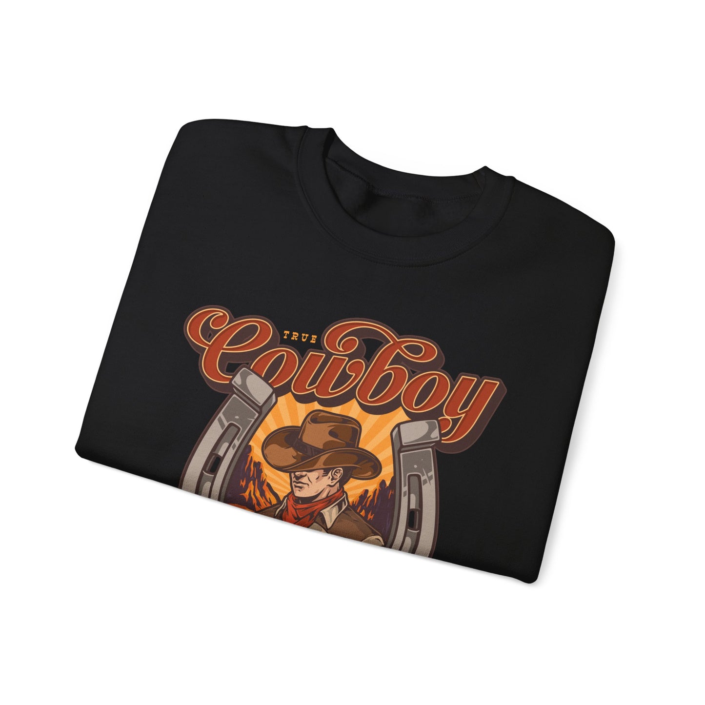 Crewneck Sweatshirt - True Cowboy - Real Wild West