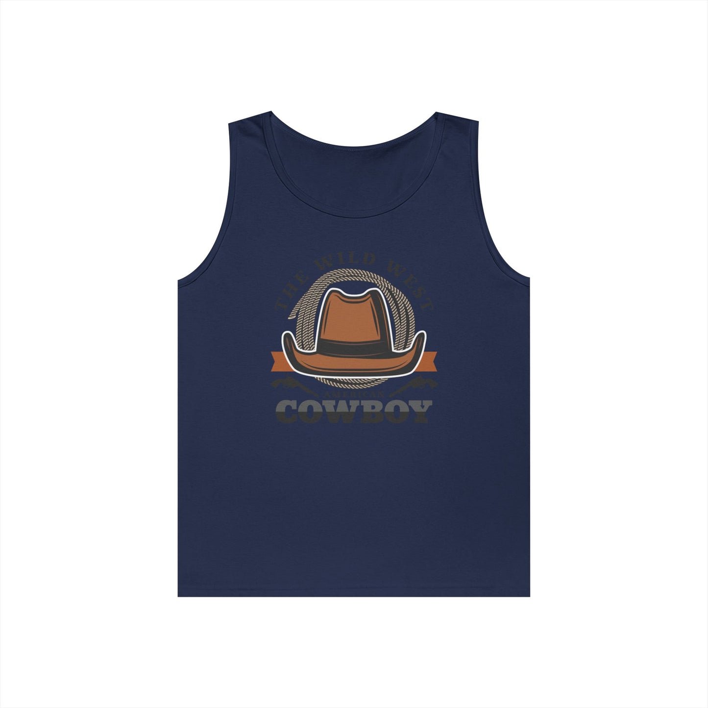 Unisex Heavy Cotton Tank Top - The Wild West - American Cowboy
