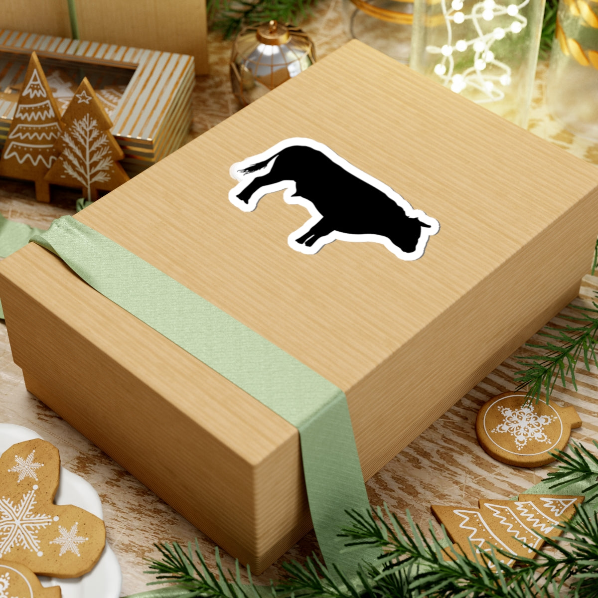 Kiss-Cut Stickers - Bull - Silhouette