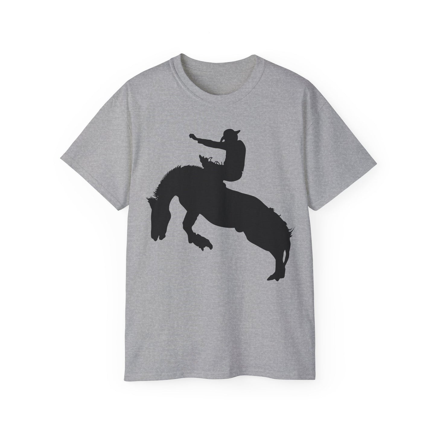 Unisex Ultra Cotton Tee - Augusta - Rodeo - Silhouette