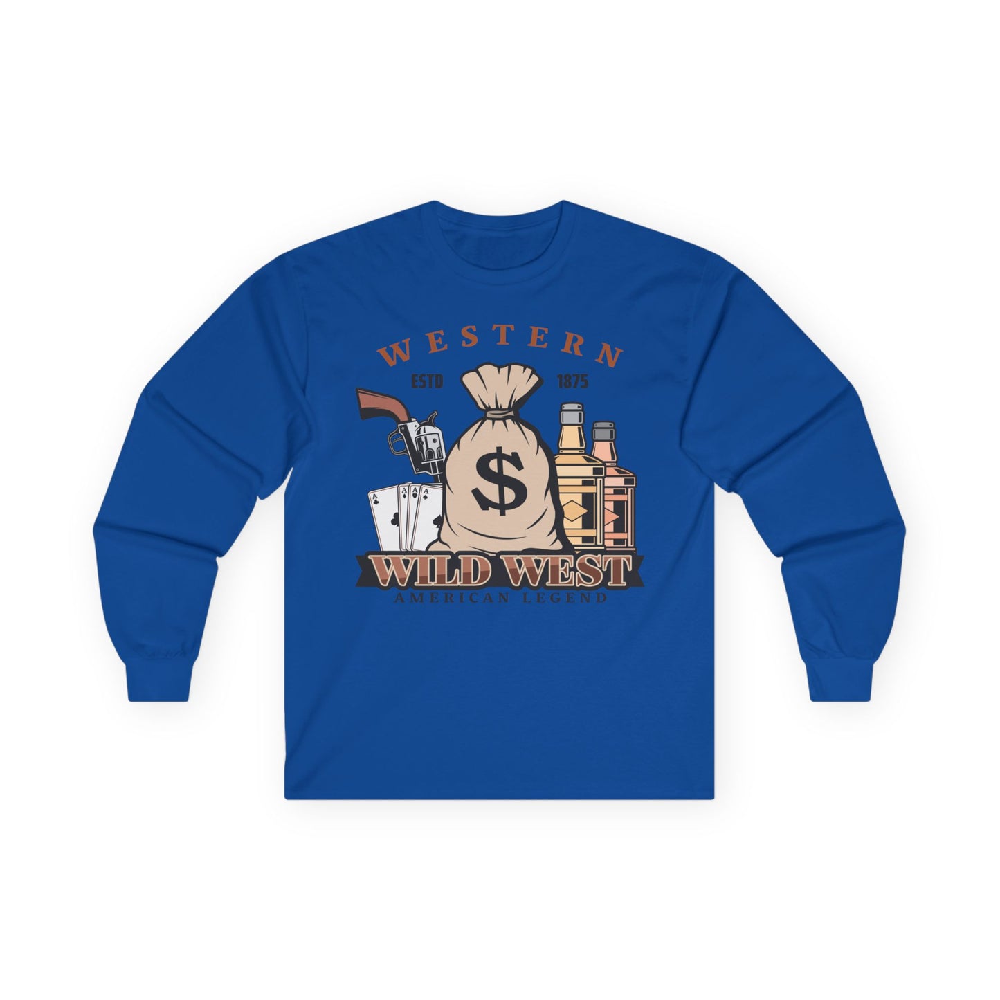 Unisex Ultra Cotton Long Sleeve Tee - Western - Wild West - American Legend