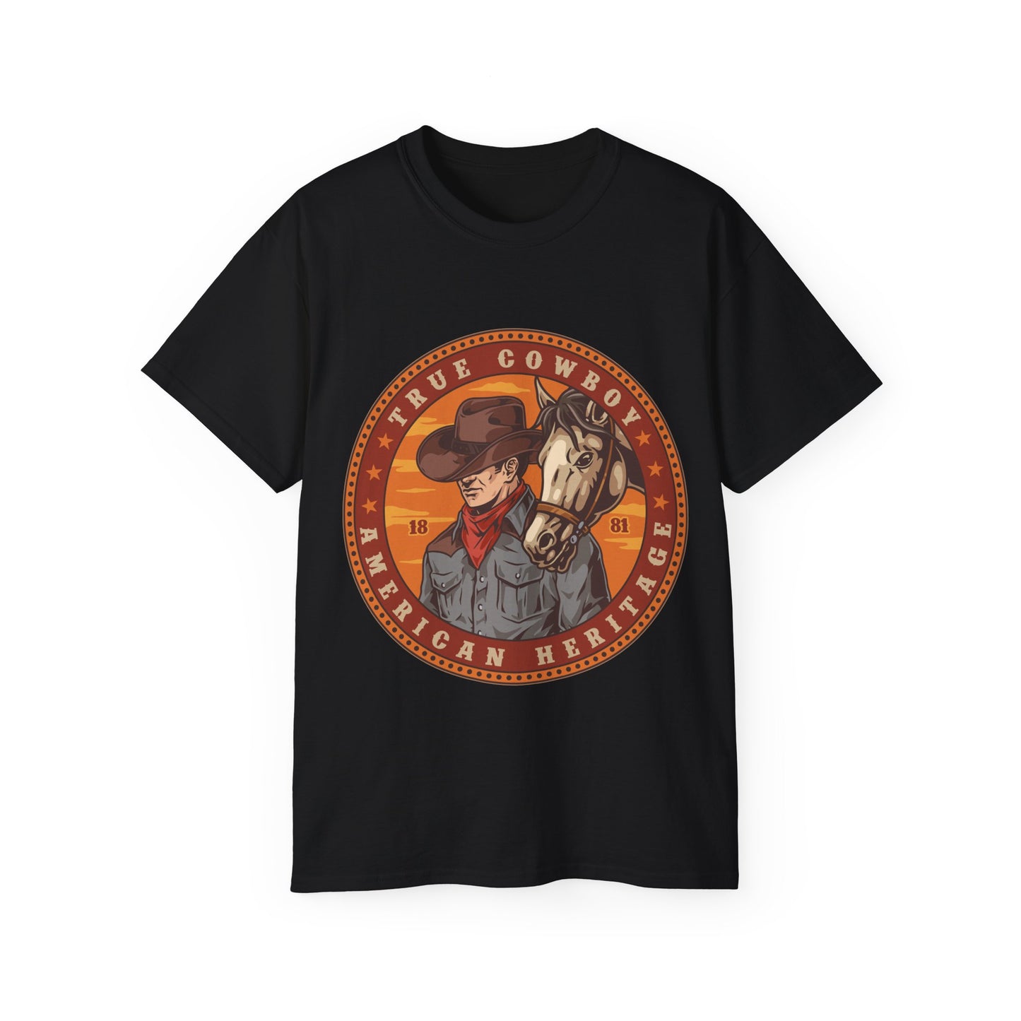 Unisex Ultra Cotton Tee - True Cowboy - American Heritage
