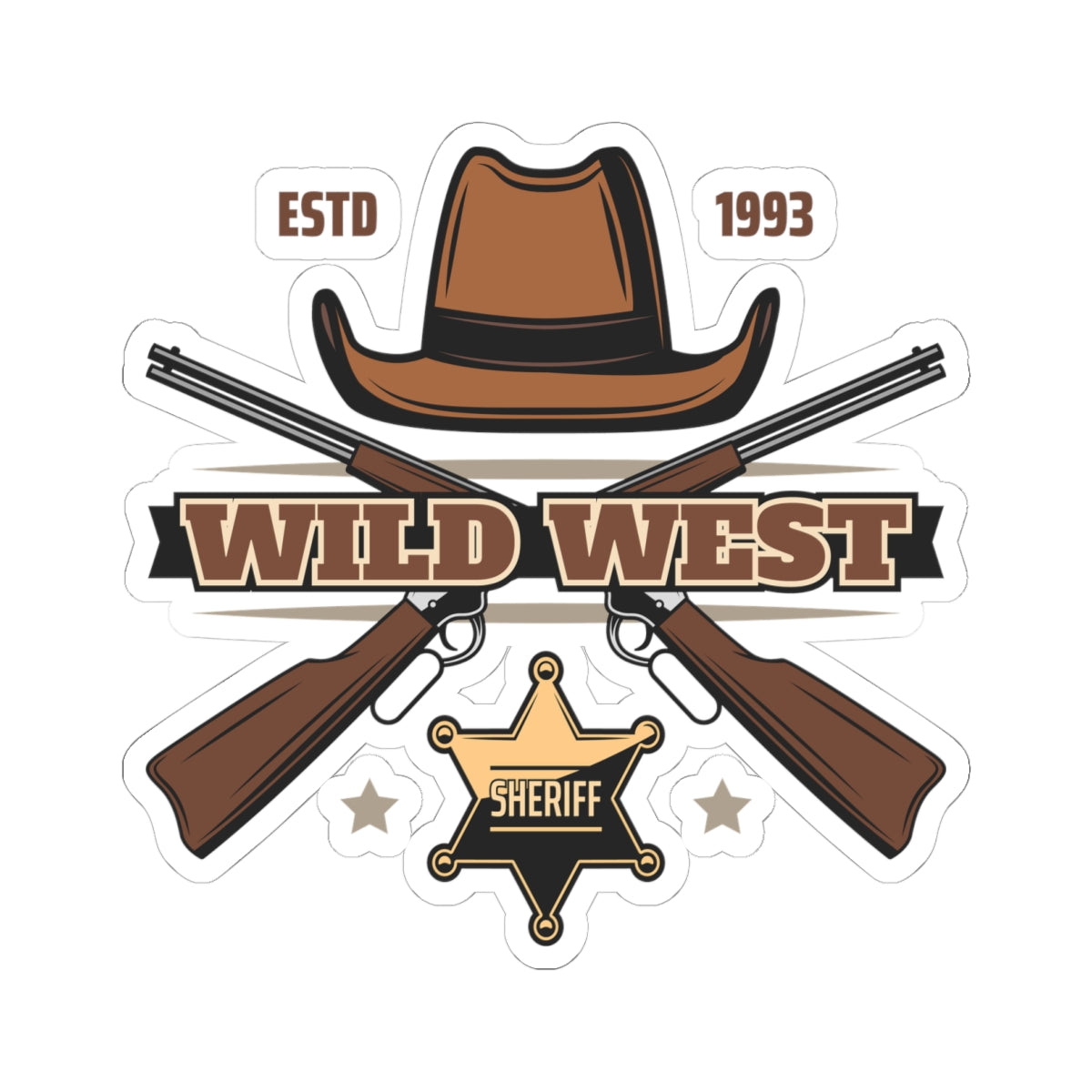 Kiss-Cut Stickers - Wild West - Sheriff