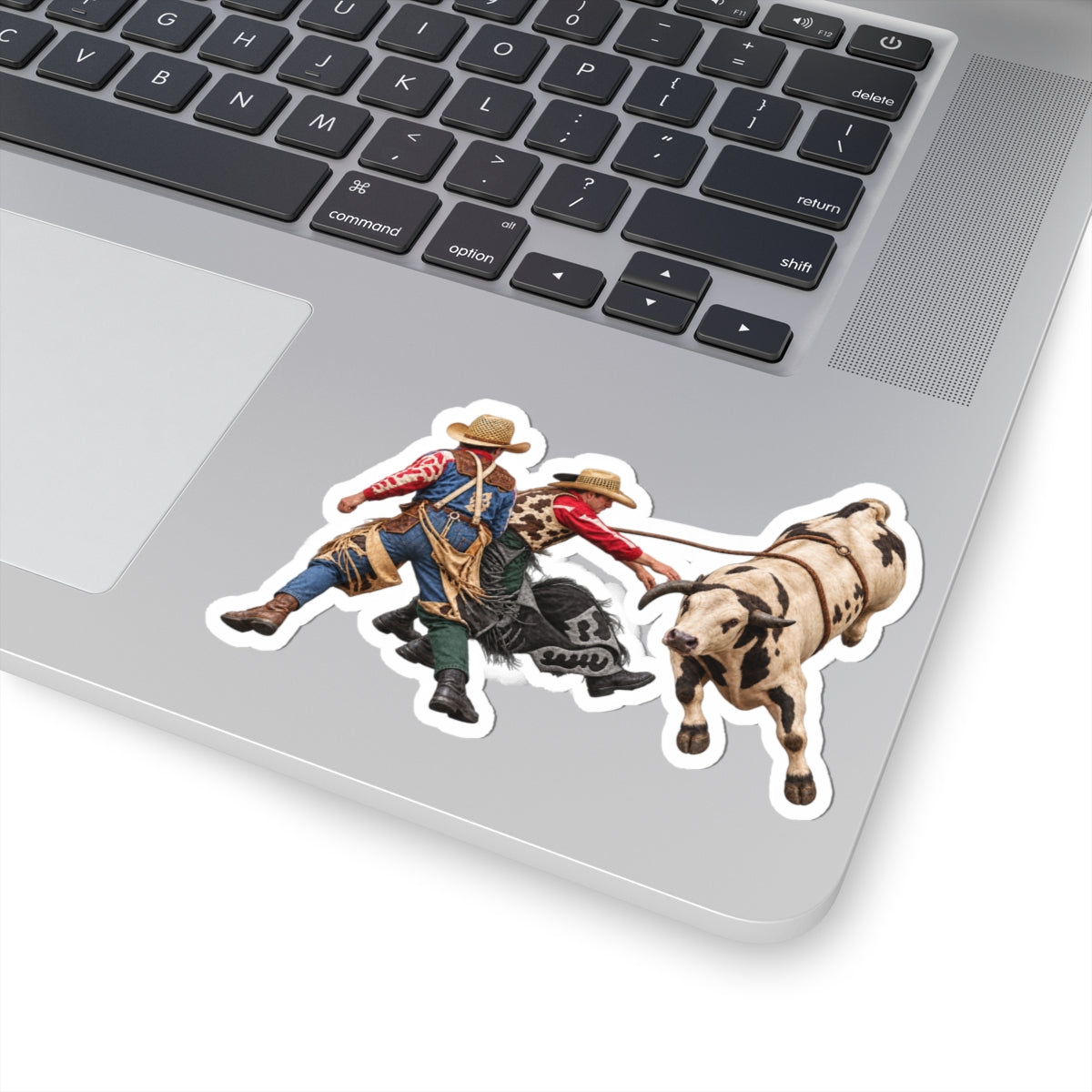 Kiss-Cut Stickers - Cowboys - Clowns and Bull - without Text - 3D Transparent