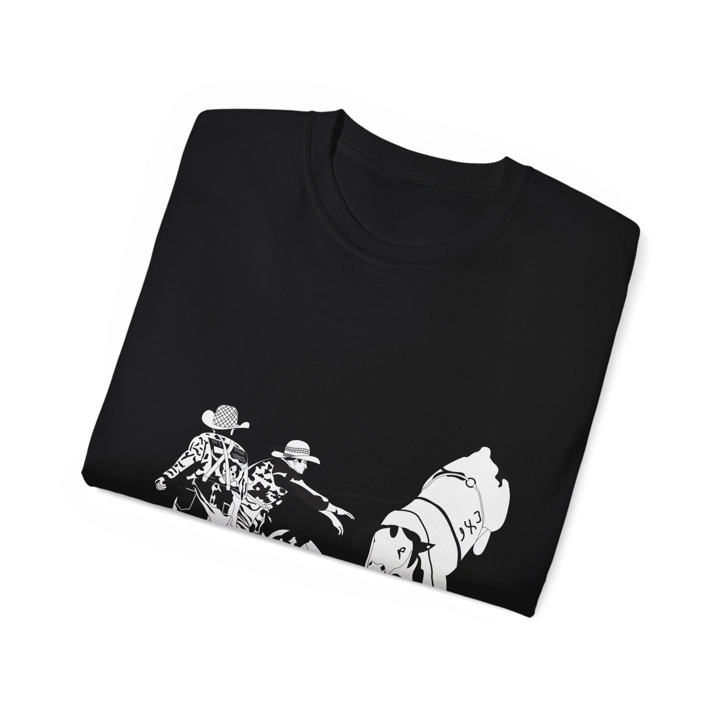 Unisex Ultra Cotton Tee - Clowns and Bull - BW