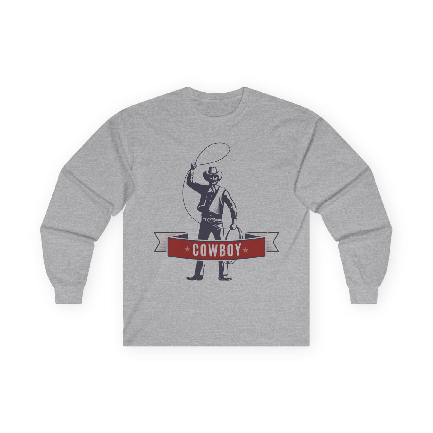Unisex Ultra Cotton Long Sleeve Tee - Cowboy - The Wild West