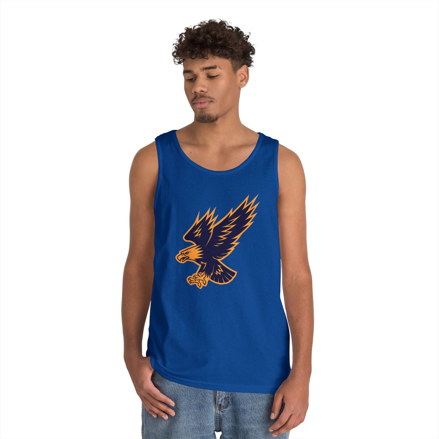 Unisex Heavy Cotton Tank Top - Attacking Eagle