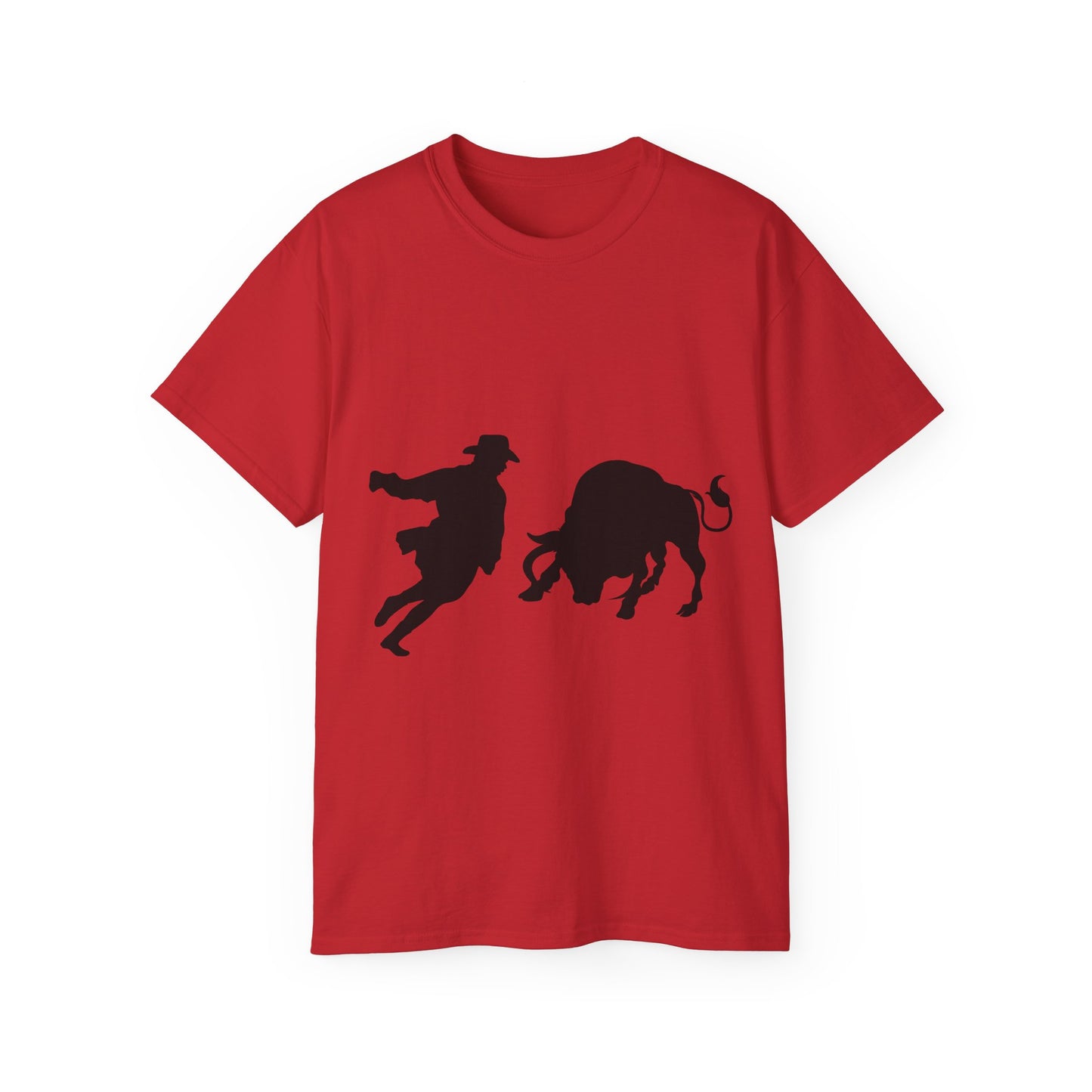 Unisex Ultra Cotton Tee - Clown and Bull - Silhouette