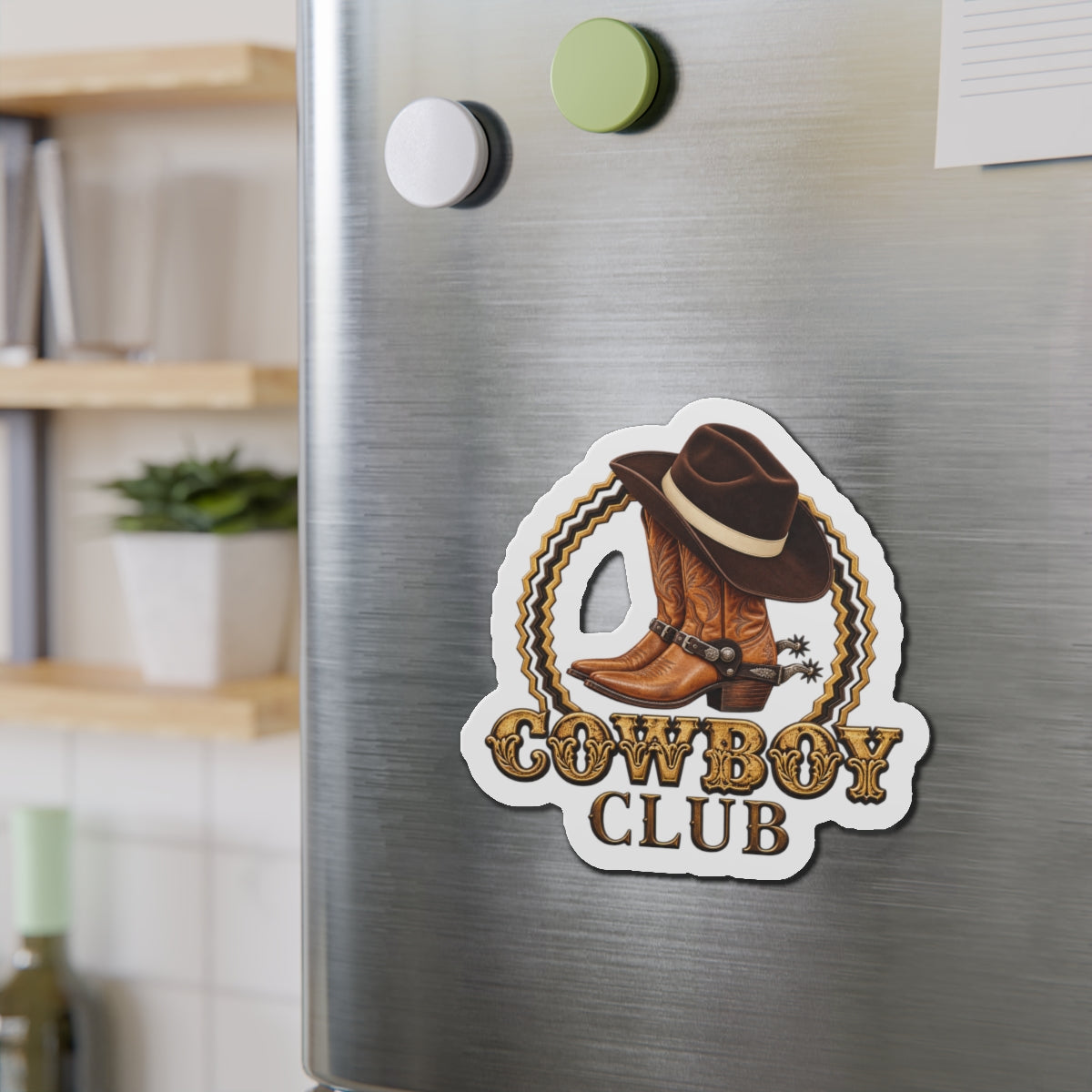 Die-Cut Magnets — Cowboys - Cowboy Club - Color - 3D Transparent