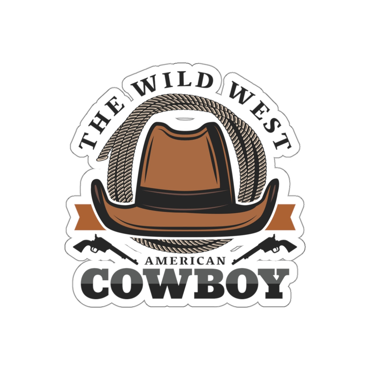 Die-cut stickers - The Wild West - American Cowboy