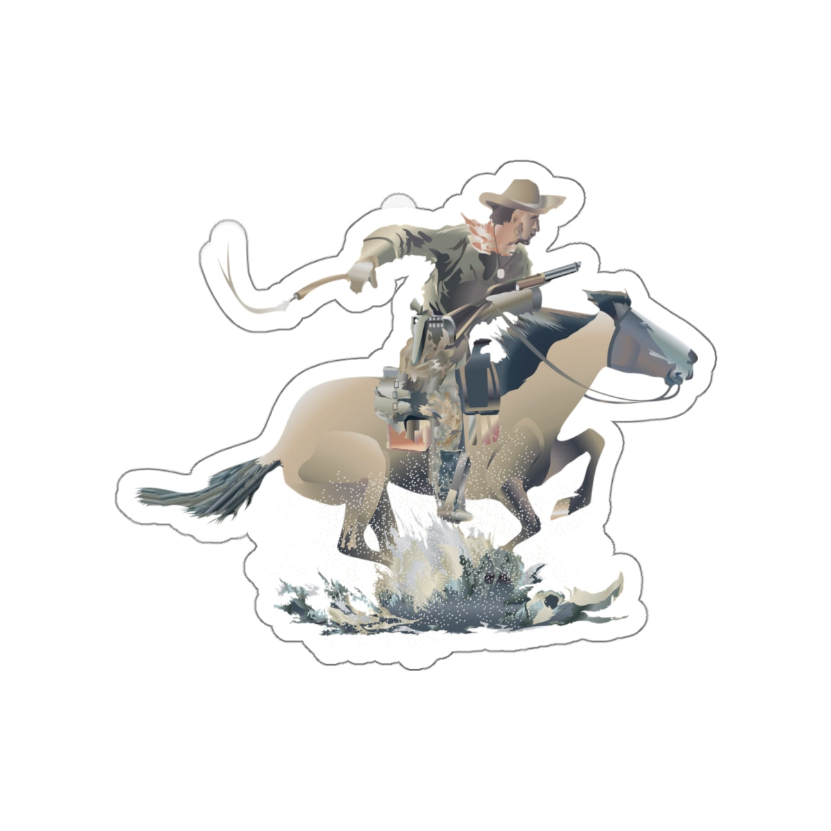 Die-cut stickers - COWBOY